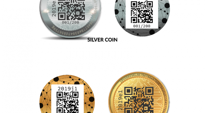 Visuals of basic idea of the coins' design, in the form of silver and copper